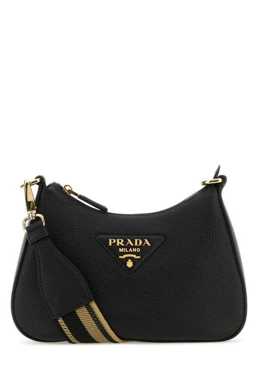 Black leather crossbody bag PRADA (1BH193V3OM2DKV)