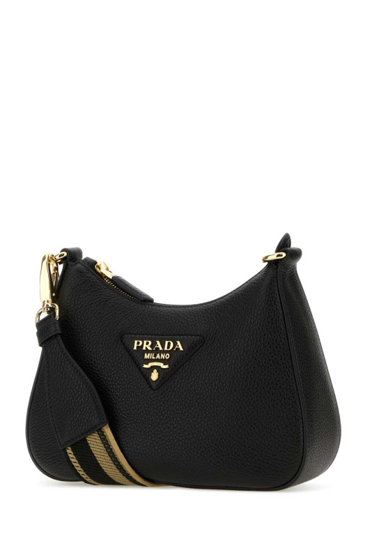 Black leather crossbody bag PRADA (1BH193V3OM2DKV)