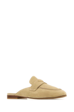 Sand suede slippers PRADA (1D766NF010103)