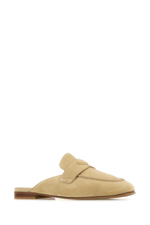Sand suede slippers PRADA (1D766NF010103)