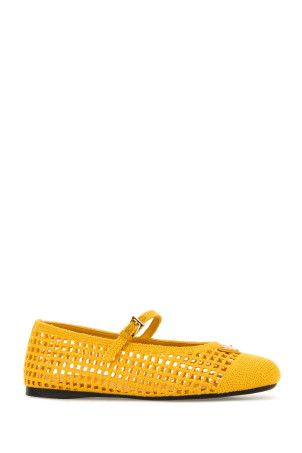Yellow crochet ballerinas PRADA (1F364OF0052F46)