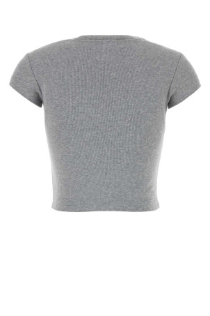 Grey stretch cotton t-shirt VIVIENNE WESTWOOD (1G010018J009C)