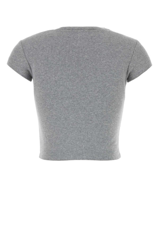 Grey stretch cotton t-shirt VIVIENNE WESTWOOD (1G010018J009C)