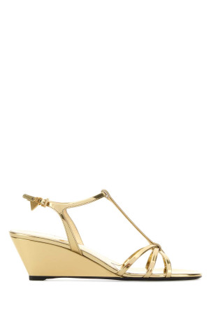 Gold leather sandals PRADA (1X383OF0553AU1)