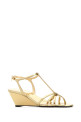 Gold leather sandals PRADA (1X383OF0553AU1)