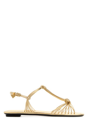 Gold leather sandals PRADA (1X407OF005X20)