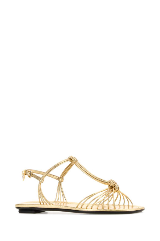 Gold leather sandals PRADA (1X407OF005X20)