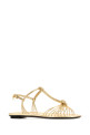 Gold leather sandals PRADA (1X407OF005X20)