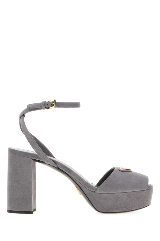 Grey suede sandals PRADA (1XP48BF095008)