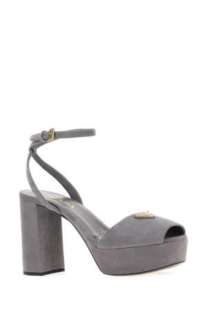 Grey suede sandals PRADA (1XP48BF095008)