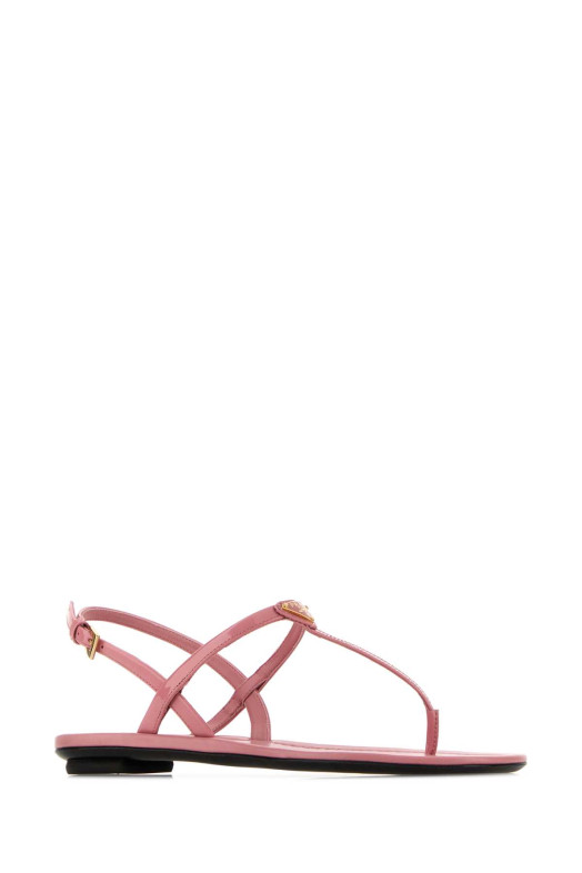 Pink leather thong sandals PRADA (1Y395OF005069)