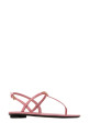 Pink leather thong sandals PRADA (1Y395OF005069)