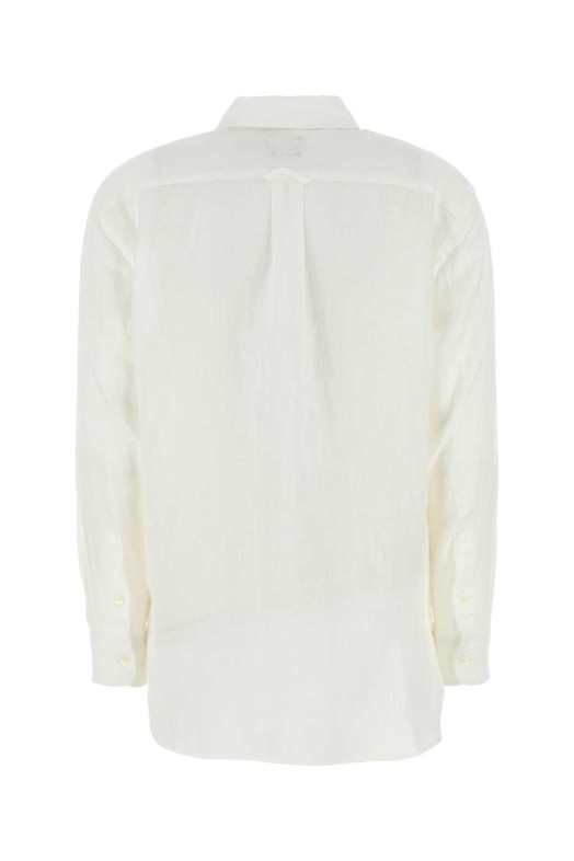 White linen oversize shirt POLO RALPH LAUREN (211968221)