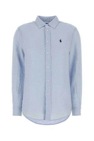 Powder blue linen shirt Pink POLO RALPH LAUREN (211970730)