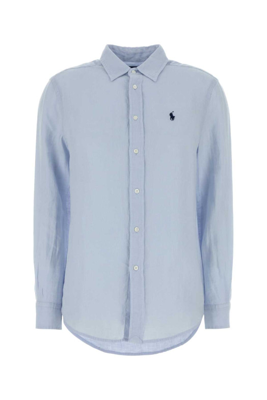 Powder blue linen shirt Pink POLO RALPH LAUREN (211970730)