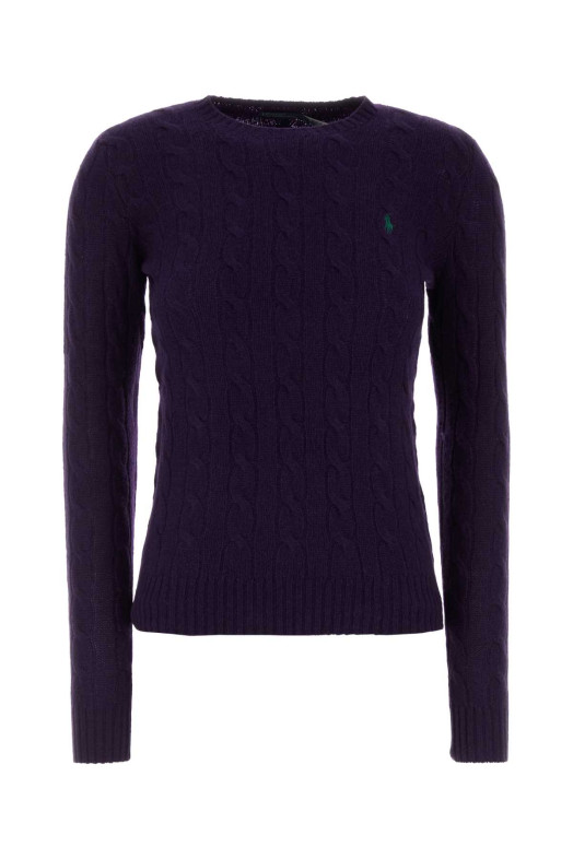 Aubergine wool blend sweater Black POLO RALPH LAUREN (211971865)
