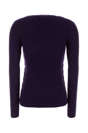 Aubergine wool blend sweater Black POLO RALPH LAUREN (211971865)