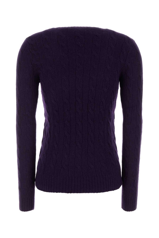 Aubergine wool blend sweater Black POLO RALPH LAUREN (211971865)
