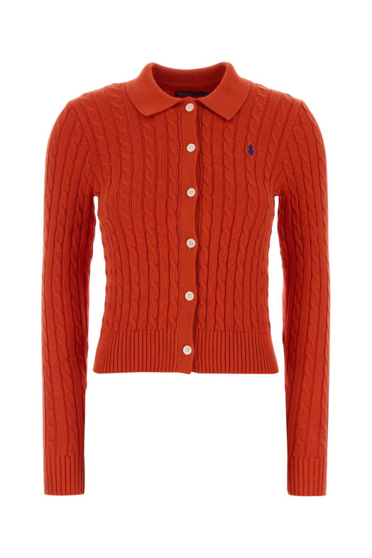 Coral cotton cardigan Gray POLO RALPH LAUREN (211971881)