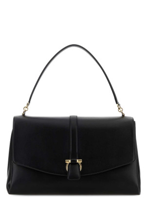 Black leather shoulder bag Black SALVATORE FERRAGAMO (21A469791183)