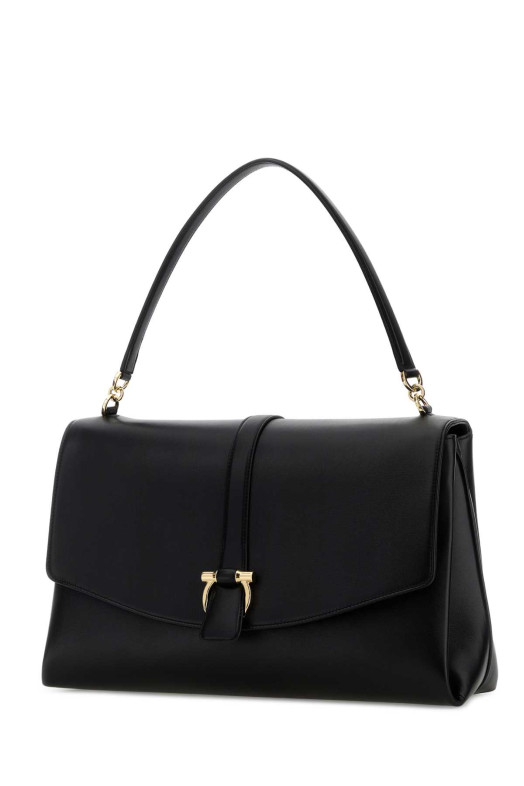 Black leather shoulder bag Black SALVATORE FERRAGAMO (21A469791183)