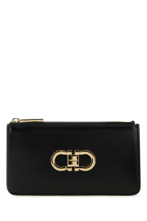 Black leather wallet SALVATORE FERRAGAMO (220629770767)