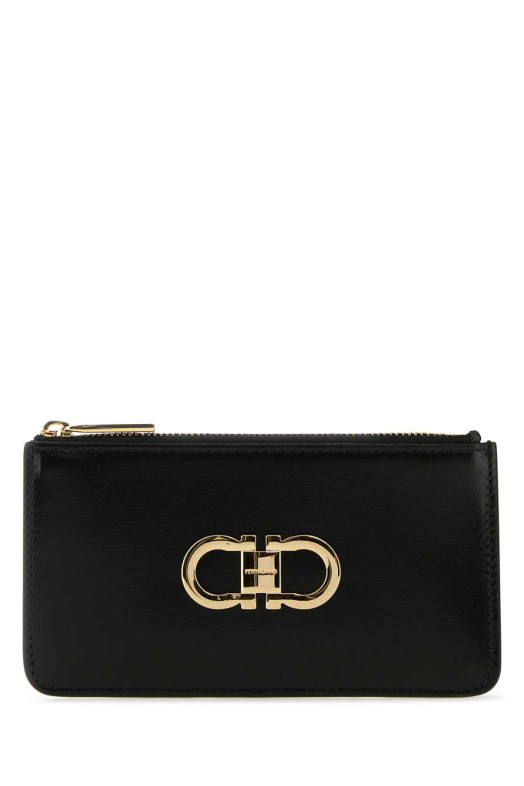 Black leather wallet SALVATORE FERRAGAMO (220629770767)