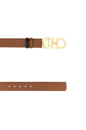 Light brown leather reversible belt SALVATORE FERRAGAMO (23A565674487)