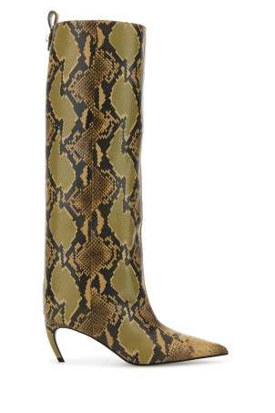 Printed leather Lea boots Brown THE ATTICO (251WSH00879LBT003PR)