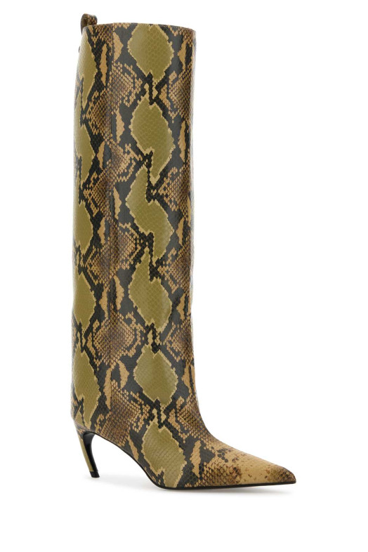 Printed leather Lea boots Brown THE ATTICO (251WSH00879LBT003PR)
