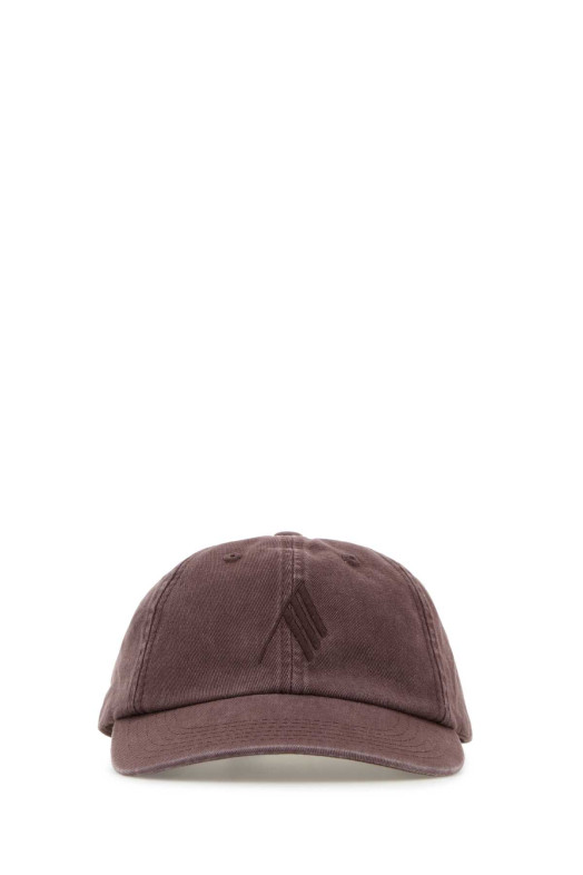 Chocolate cotton baseball cap Green THE ATTICO (260WAC00041CCC131EM)