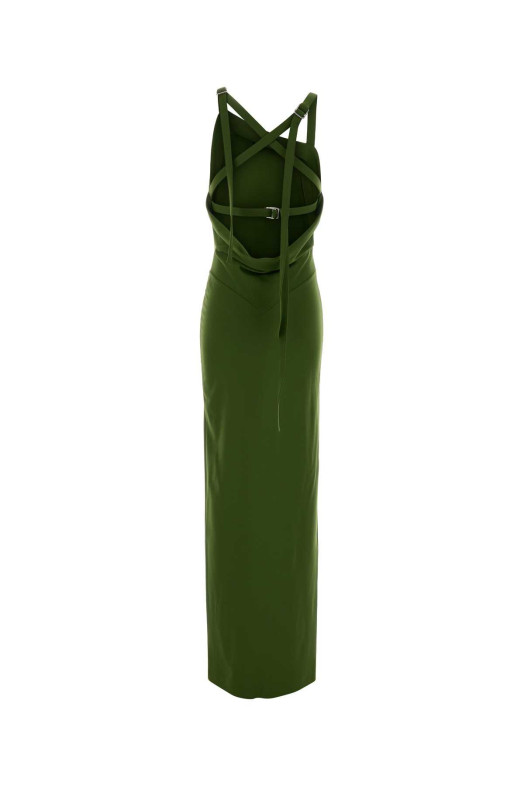 Green jersey long dress THE ATTICO (260WCW00261VVP002AA)