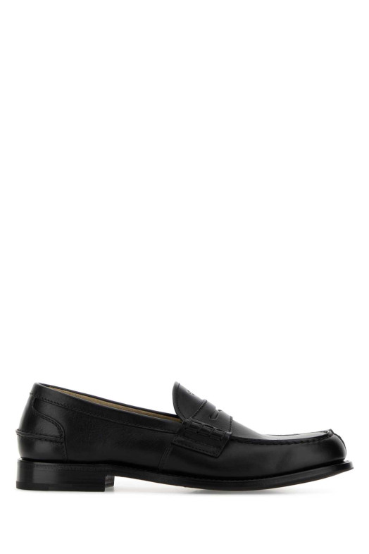 Black leather loafers Black PRADA (2DB238FX000UZE)