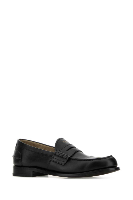 Black leather loafers Black PRADA (2DB238FX000UZE)