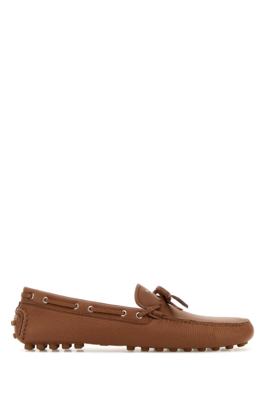 Caramel leather loafers PRADA (2DD190FU00F020)