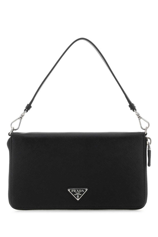Black leather document case Black PRADA (2ML051QHH)