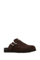 Dark brown suede slippers PRADA (2S3003FG000054)
