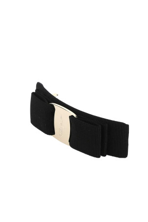 Black fabric Vara hair clip SALVATORE FERRAGAMO (342019495450)