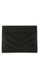 Black leather card holder Black SAINT LAURENT (423291BOW01)