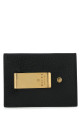 Black leather Marmont card holder Black GUCCI (436022DJ20T)