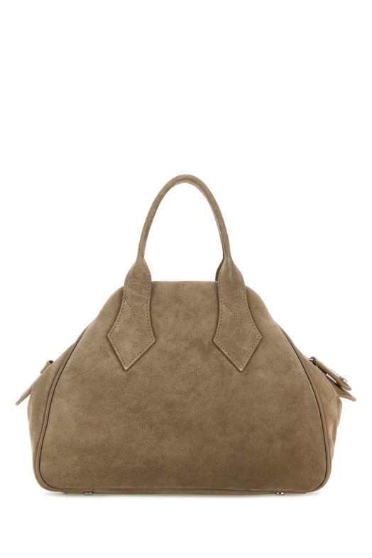 Dove grey suede medium Yasmine handbag VIVIENNE WESTWOOD (4702000UWL007E)