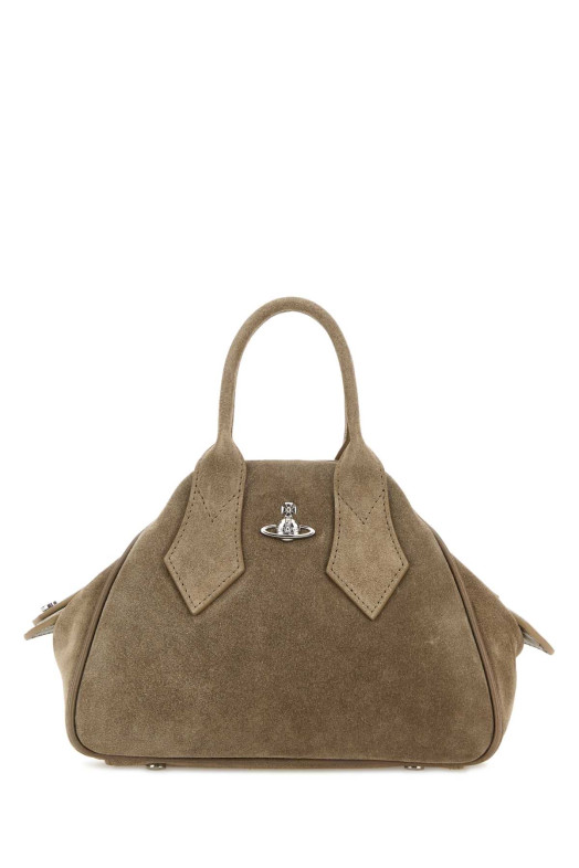 Dove grey suede small Yasmine handbag VIVIENNE WESTWOOD (4703000MWL007E)