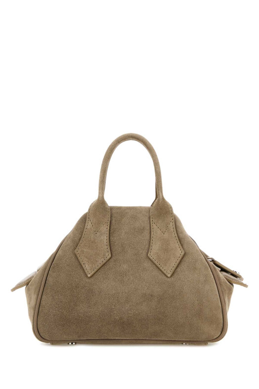 Dove grey suede small Yasmine handbag VIVIENNE WESTWOOD (4703000MWL007E)
