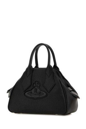 Black leather small Yasmine handbag Brown VIVIENNE WESTWOOD (4703000TWS000D)