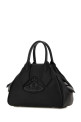 Black leather small Yasmine handbag Brown VIVIENNE WESTWOOD (4703000TWS000D)