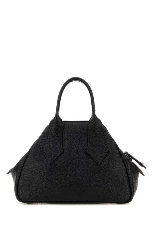 Black leather small Yasmine handbag Brown VIVIENNE WESTWOOD (4703000TWS000D)