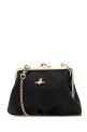 Black leather Granny Frame handbag VIVIENNE WESTWOOD (4B010007WL001N)
