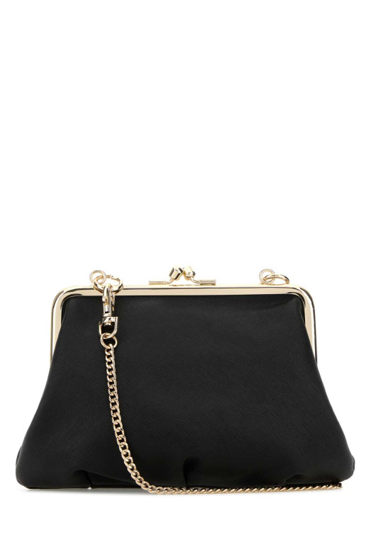 Black leather Granny Frame handbag VIVIENNE WESTWOOD (4B010007WL001N)
