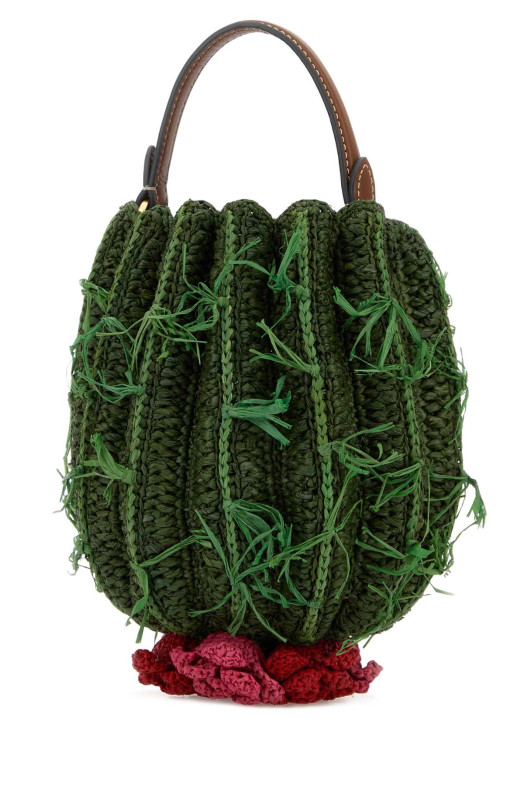 Raffia Cactus handbag Khaki ANYA HINDMARCH (5050925203661)