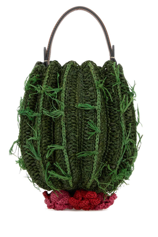 Raffia Cactus handbag Khaki ANYA HINDMARCH (5050925203661)